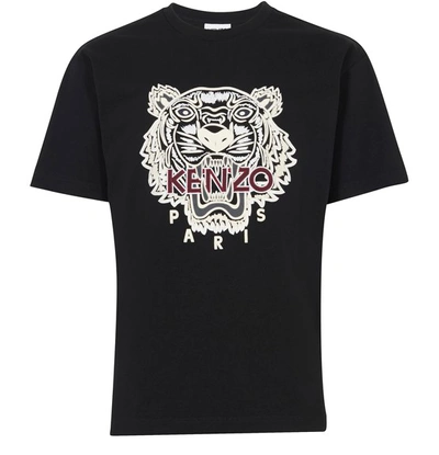 Kenzo Varsity Tiger T-shirt In Nera