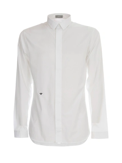 Dior Long-sleeved Shirt In White