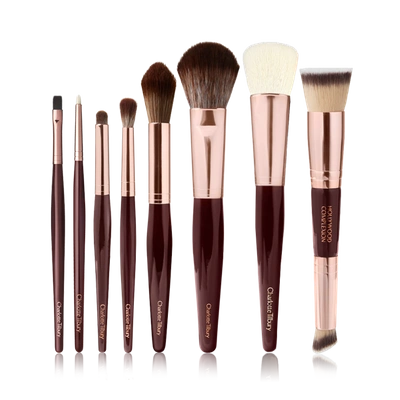 Charlotte Tilbury The Complete Brush Set - Rose Gold & Night Crimson