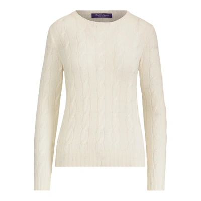 Ralph Lauren Cable-knit Cashmere Jumper In Lux Cream