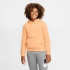 Nike Kids'  Boys' Sportswear Logo Club Hoodie In Orange