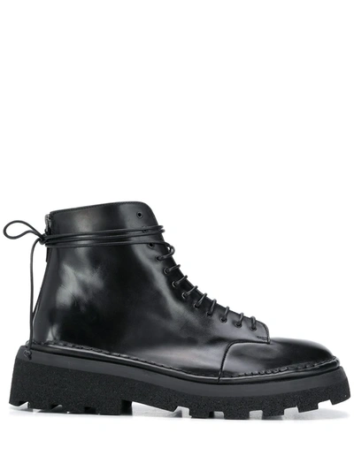 Marsèll Ridged Sole Boots In Black