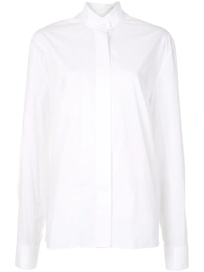 Alexandre Vauthier Plain Long-sleeved Shirt In White