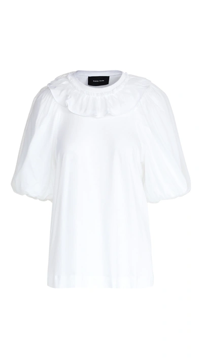 Simone Rocha Puff Sleeve T-shirt In White