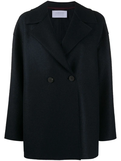 Harris Wharf London Oversized-fit Wool Jacket In Blue