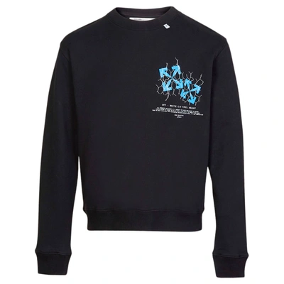 Pre-owned Off-white Fence Arrows Sweatshirt Black/blue