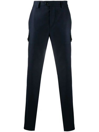 Brunello Cucinelli Straight Leg Trousers In Blue