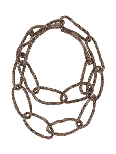 Brunello Cucinelli Chain-link Necklace In Gold