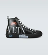 Valentino Garavani X Emilio Villalba Vltn Logo High Top Sneaker In Black/ Black