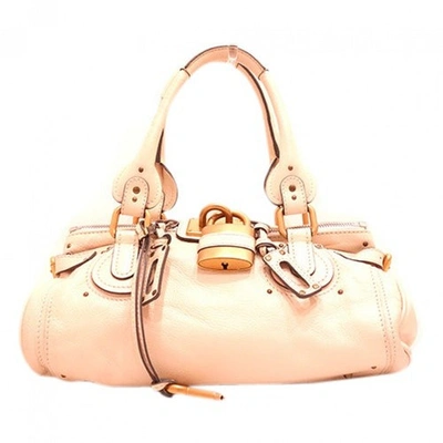 Pre-owned Chloé Paddington White Leather Handbag