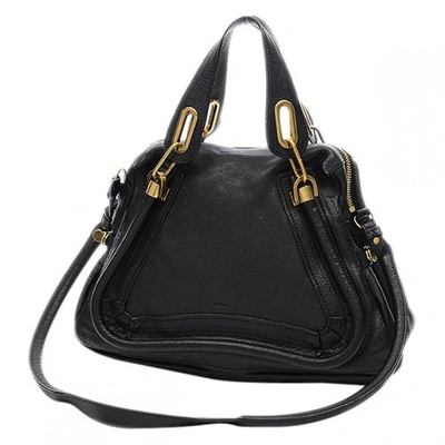 Pre-owned Chloé Paraty Black Leather Handbag