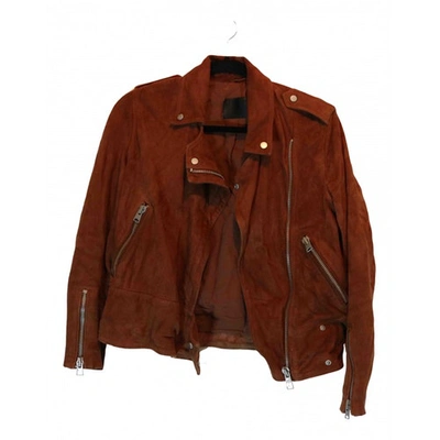 Pre-owned Allsaints Jacket In Brown