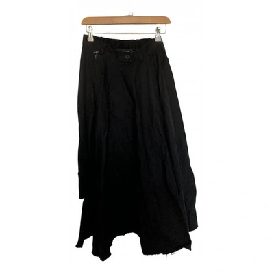 Pre-owned Hood By Air Black Cotton Skirt