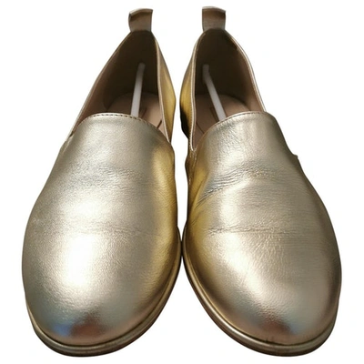 Pre-owned Fabio Rusconi Leather Flats In Gold