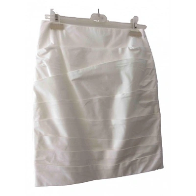 Pre-owned Paule Ka Skirt In White