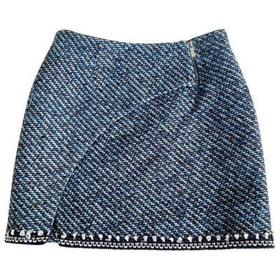 Pre-owned Matthew Williamson Mini Skirt In Blue