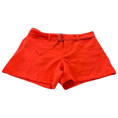 Pre-owned Calvin Klein Orange Polyester Shorts