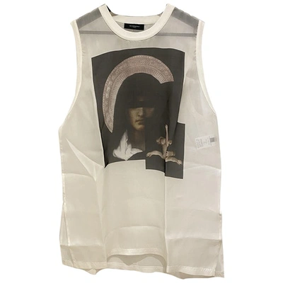 Pre-owned Givenchy Silk T-shirt In White