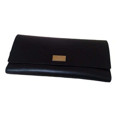 Pre-owned Kate Spade Leather Wallet In Black