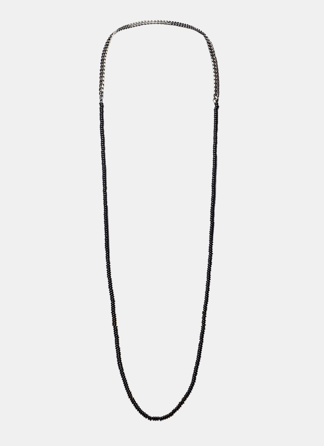 Oamc Men's Mara Long Onyx Bead Necklace In Black | ModeSens