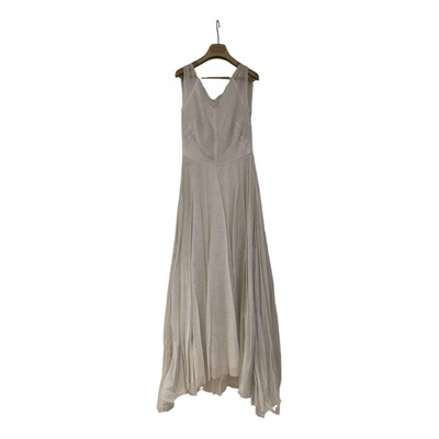 Pre-owned Moschino Cheap And Chic Maxi Dress In White