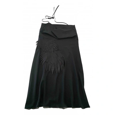 Pre-owned Iceberg Silk Mini Dress In Black