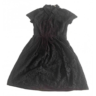 Pre-owned Carven Lace Mid-length Dress In Black