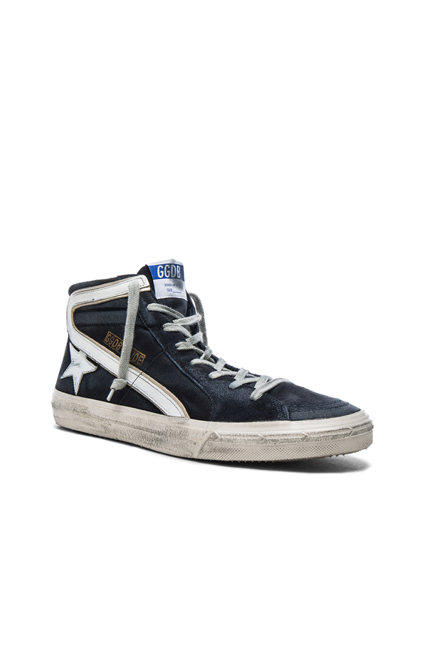 golden goose denim sneakers