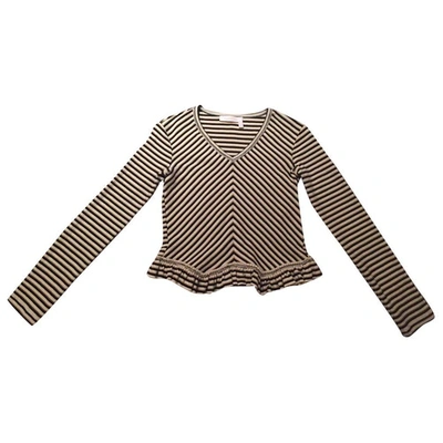 Pre-owned See By Chloé Jersey Top In Beige