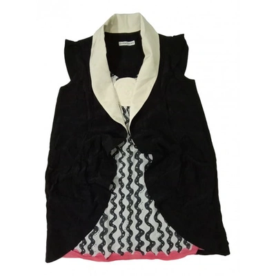 Pre-owned Tsumori Chisato Silk Blouse In Black