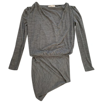 Pre-owned Vanessa Bruno Mini Dress In Grey
