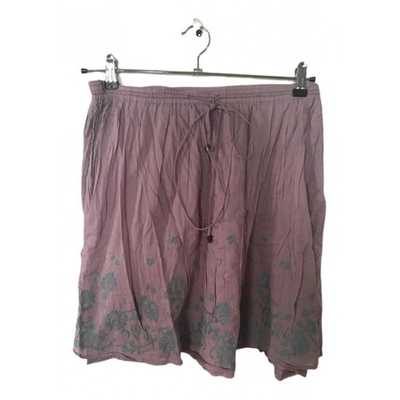 Pre-owned Zadig & Voltaire Purple Cotton Skirt