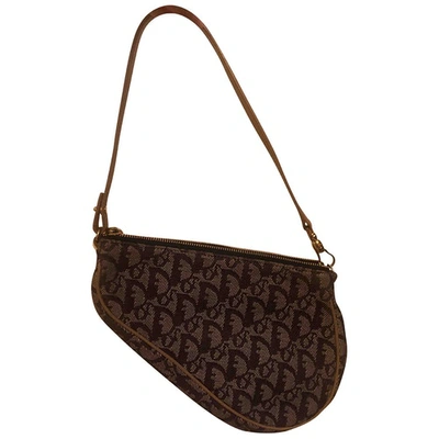 Pre-owned Dior Saddle Cloth Handbag