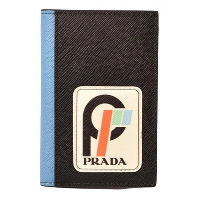 Pre-owned Prada Black Leather Purses, Wallet & Cases