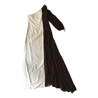 Pre-owned Barbara Bui Brown Silk Dress