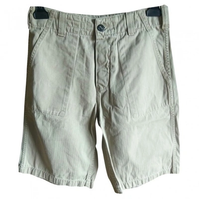 Pre-owned Levi's Camel Cotton Shorts