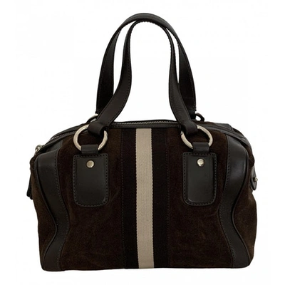 Pre-owned Bally Bowling Bag In Brown