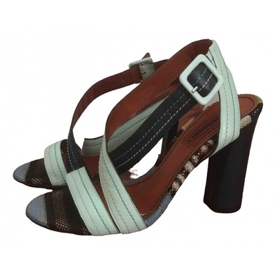 Pre-owned Missoni Leather Sandals In Multicolour