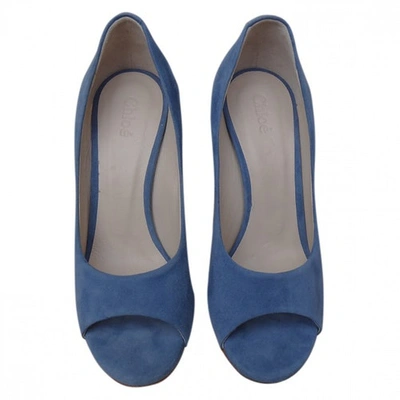 Pre-owned Chloé Heels In Blue