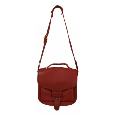 Pre-owned Opening Ceremony Leather Satchel In Red