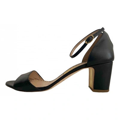 Pre-owned Rupert Sanderson Black Leather Sandals