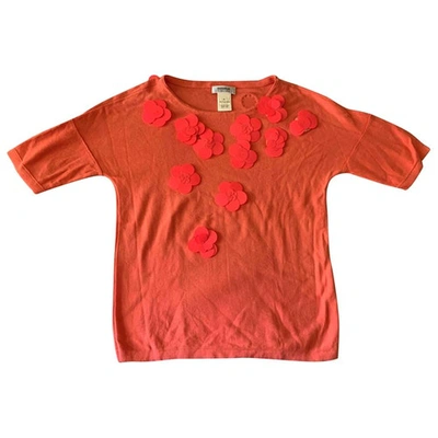 Pre-owned Sonia By Sonia Rykiel Orange Cotton  Top