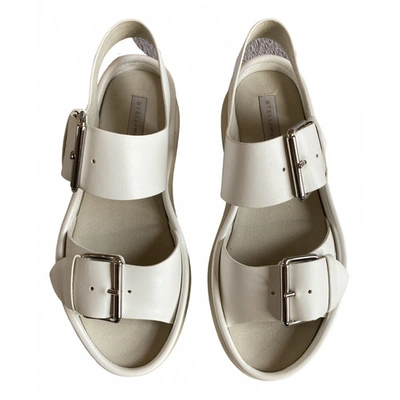 Pre-owned Stella Mccartney Cloth Sandal In White