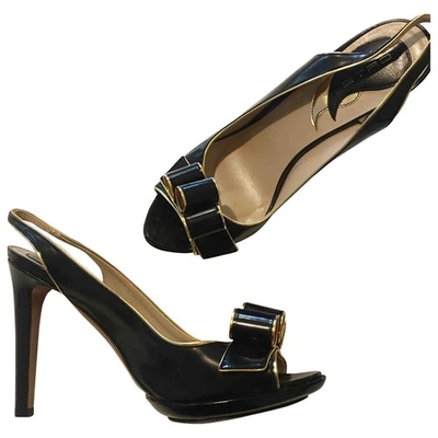 Pre-owned Etro Leather Sandals In Black