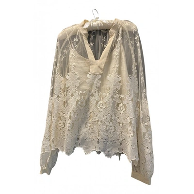 Pre-owned Hoss Intropia Beige Polyester Top