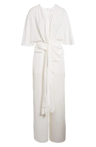 Significant Other Sia Twist Jumpsuit In Ivory