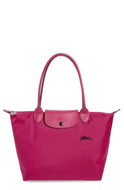 Longchamp Le Pliage Club Medium Shoulder Tote In Fuchsia