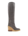 Tod's Knee Boots In Grey