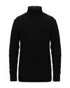 Grey Daniele Alessandrini Turtlenecks In Black