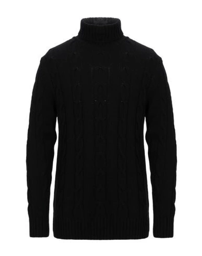 Grey Daniele Alessandrini Turtlenecks In Black